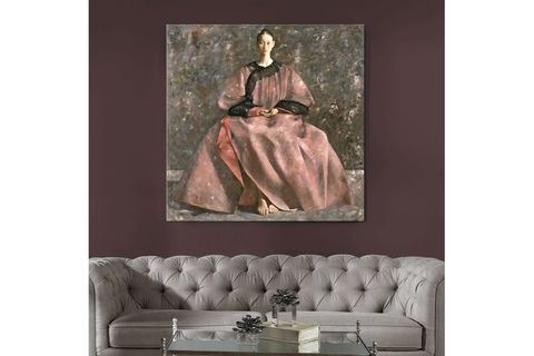 WOMAN YAĞLI BOYA DOKULU TABLO 80X80