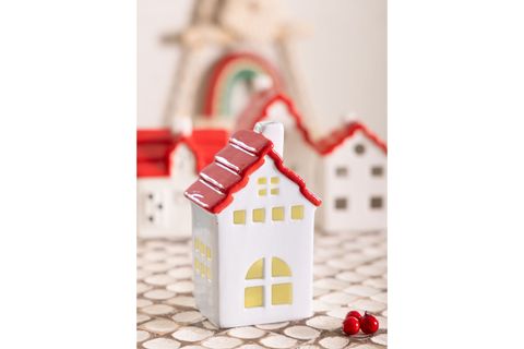 THE MİA DEKORATİF LED IŞIKLI EV BİBLO, 10X7X16 CM