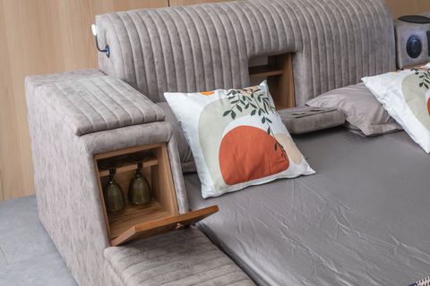 PARİS MASAJLI AKILLI KARYOLA, KAHVERENGİ