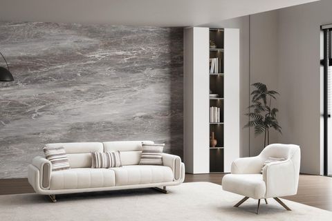 ELİTİS ÜÇLÜ KOLTUK, KREM