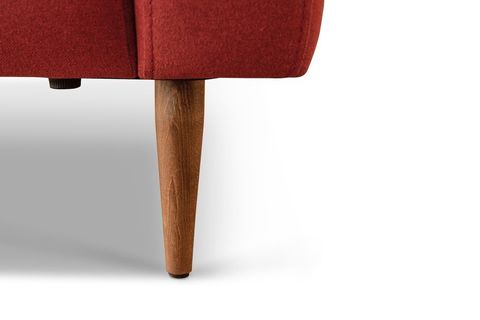 NORMOD DÖRTLÜ KOLTUK, KIRMIZI, METAL ALTIN AYAK