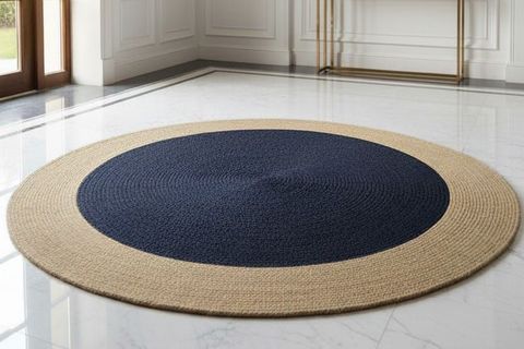 ORBIT YUVARLAK HALI, SİYAH NATURAL, 100 CM