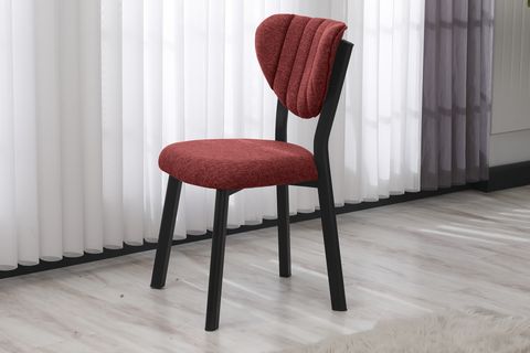 ELİS MUTFAK MASA TAKIMI, 4 SANDALYE, CEVİZ, 110X70 CM, BORDO