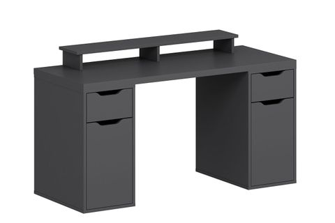 ALEN ÇALIŞMA MASASI, ANTRASİT, 2 ÇEKMECELİ, 150 CM