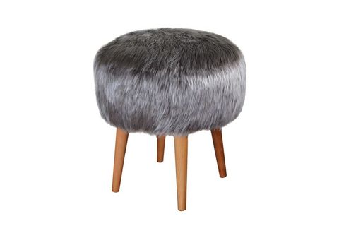 DOLCE YUVARLAK SİLİNDİR PUF KAHVE PELUŞ