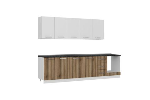 MİNAR BADE 300 CM MUTFAK DOLABI BEYAZ DORE 300-D4