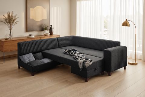 BERLİN KÖŞE KOLTUK, ANTRASİT, SOL KÖŞE