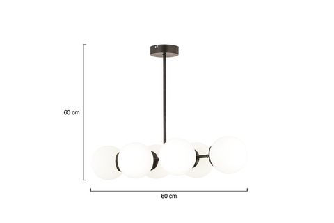 APLİQA LEMA ALTILI AVİZE, SİYAH