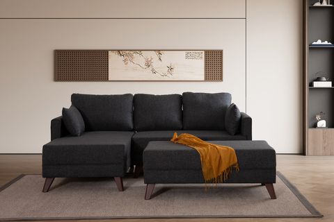 GLORİA MİNİ KÖŞE KOLTUK, ANTRASİT, SOL KÖŞE