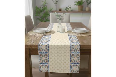 ÇAĞDAŞ AFRİKA PAMUKLU MASA RUNNER, 0084 50X150