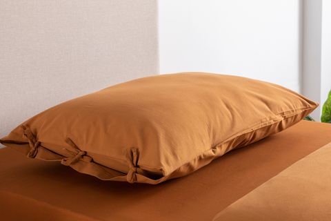 LUNA COZY YIKANMIŞ PAMUKLU NEVRESİM SETİ, TEK KİŞİLİK, KİREMİT