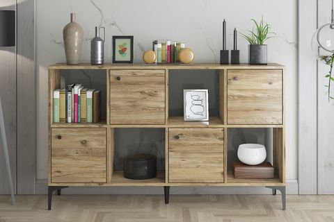 SATÜRN ÇOK AMAÇLI DOLAP KONSOL, 120 CM, ATLANTİK ÇAM SİYAH