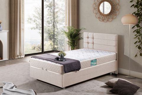 VİYANA BAZA BAŞLIK SETİ, KREM, 90X200