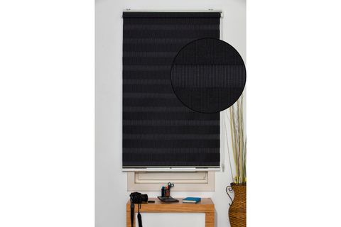DEKORSTİLİM ZEBRA STOR PERDE SİYAH 230 X 260