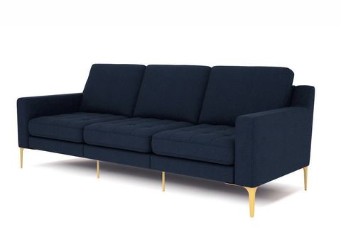 Üçlü Koltuk - Metal Siyah Ayak