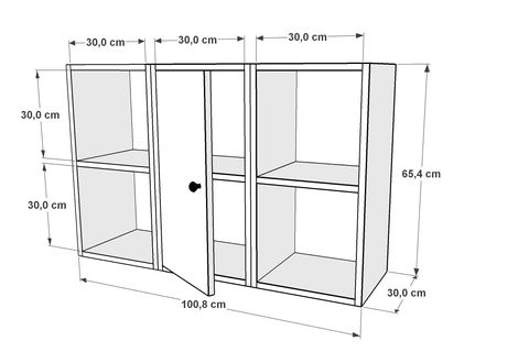 AYDIN KİTAPLIKLI RAF, DVR-1062-Ç