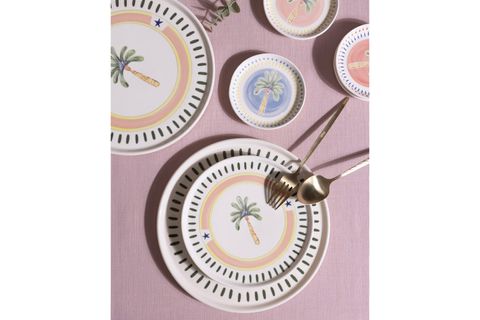 THE MİA ITALİAN SUMMER PASTA TABAĞI 6LI SET 19 CM