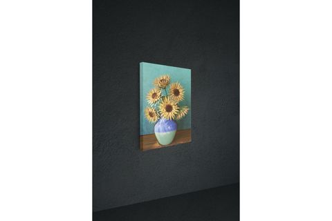 WALLERİTY PAPATYA YAĞLI BOYA DEKORATİF KANVAS TABLO, 30X40