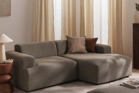 ELSA KETEN MİNİ KÖŞE KOLTUK, SAĞ KÖŞE, KAHVERENGİ