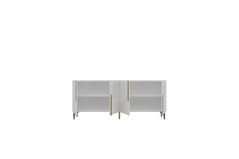 EVVA KONSOL VE TV SEHPASI BEYAZ GOLD 180 CM KA1828BG
