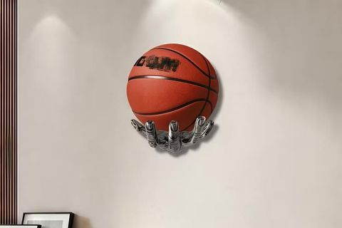 EL ŞEKLİNDE BASKETBOL, FUTBOL TOP TUTUCU, GÜMÜŞ