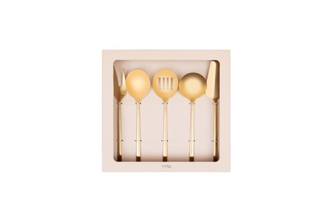 THE MİA GİALLO SERVİS SETİ GOLD 5 PARÇA