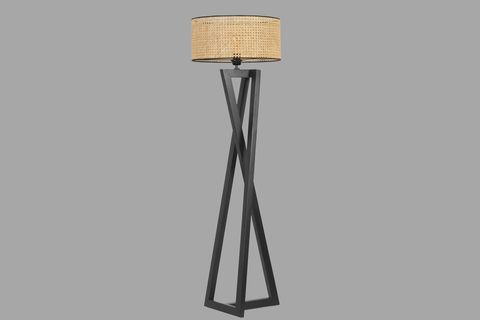 MAÇKA SİLİNDİR LAMBADER, RATTAN SİYAH