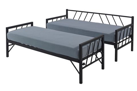 GLORİA YAVRULU DAYBED KARYOLA, SİYAH, 90X200