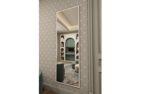 MARSAH HOME DİKTÖRTGEN BOY AYNASI, BEYAZ, 60X180