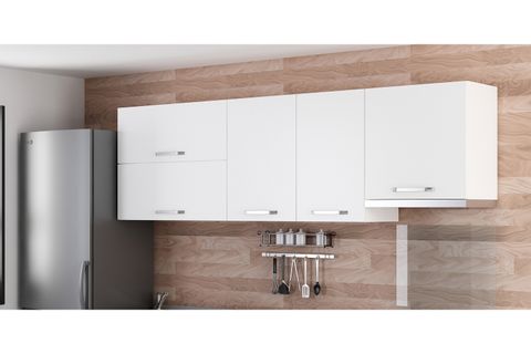 MİNAR 245 CM MUTFAK DOLABI BEYAZ 245-B5-ÜST MODÜL