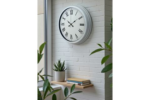 WHİTE PRİME ROMA RAKAMLI METAL DUVAR SAATİ 40 CM