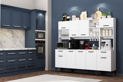 RİVA ÇOK AMAÇLI RB2 BEYAZ FIRIN BÖLMELİ AİRFRY DOLABI