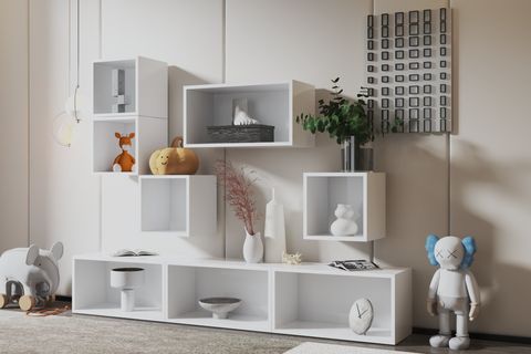 BK ÇOK AMAÇLI DOLAP, DUVARA MONTE RAFLI, NRG