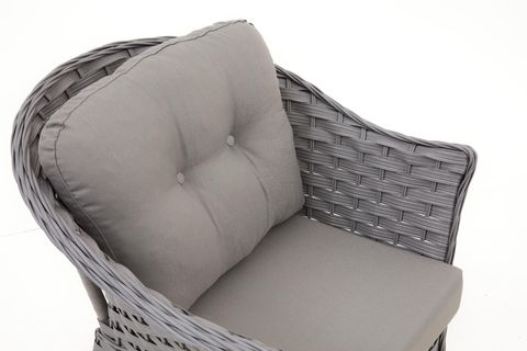 KARDELEN RATTAN İKİLİ OTURMA GRUBU, GRİ