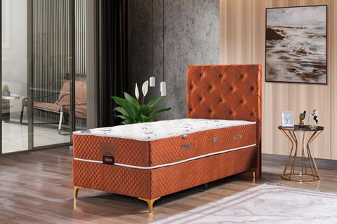 RİXOS TEK KİŞİLİK BAZA BAŞLIK YATAK SETİ, 120X200