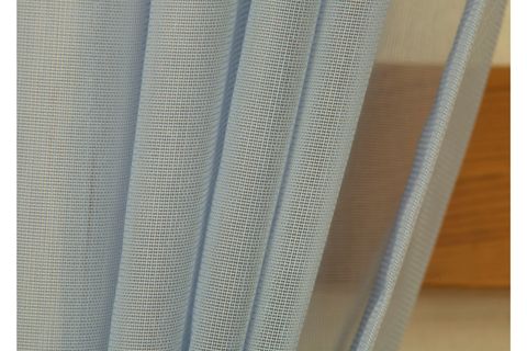 MASSARELLİ PAMUK DOKULU TÜL İNDİGO PİLESİZ 300X260