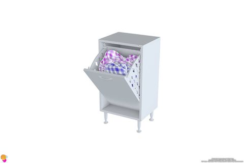 SÖKE SEPETLİ BANYO DOLABI, 35X75X32.5
