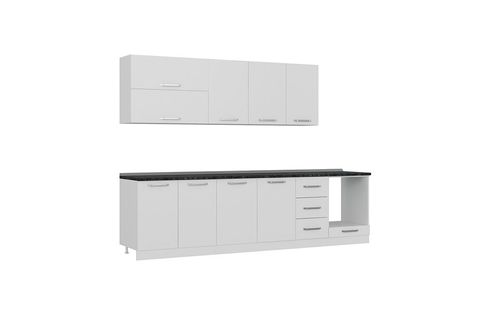 MİNAR FELİX 295 CM MUTFAK DOLABI BEYAZ 295-B6