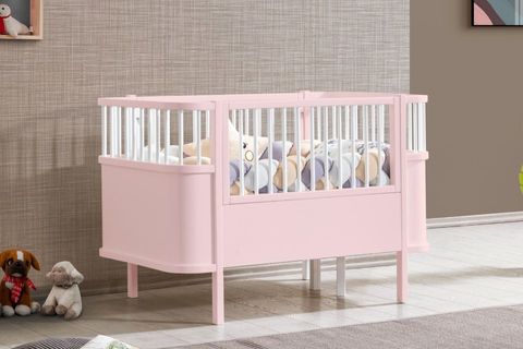 TREND BÜYÜYEBİLEN BEŞİK, PEMBE, 90X130