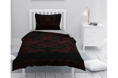 MONOHOME BLACK BAROQUE 3D TEK KİŞİLİK NEVRESİM TAKIMI, 160X220 CM