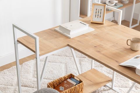 LİSSA KÖŞE ÇALIŞMA MASASI, SAFİR MEŞE BEYAZ