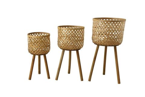 BAMBU ÜÇLÜ SET SEPETLER