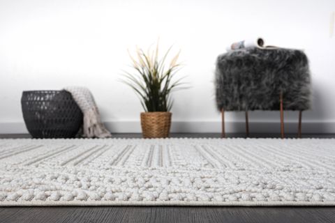 VONNO HOME TOKYO SHAGGY HALI 0E622A, GRİ KREM, 80X150