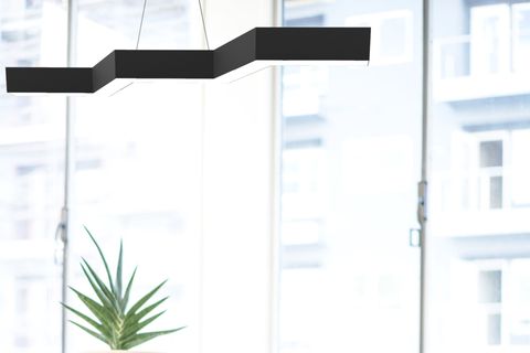 HEGZA LIGHTING SEGA LED AVİZE, SİYAH KASA SARI IŞIK