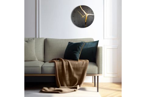 AHŞAP DUVAR SAATİ, SİYAH