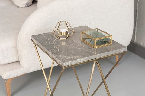Fİ YAN SEHPA, GRİ ESKİTME, GOLD AYAK