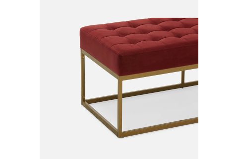 CAMRON GOLD METAL BENCH, KIRMIZI