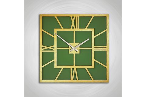 BÜYÜK BOY KARE DEKORATİF DUVAR SAATİ