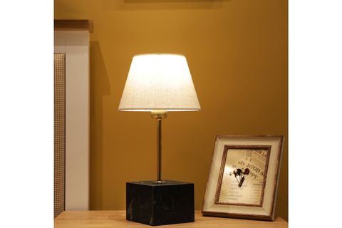 HOMİNG MERMER DESENLİ KUMAŞ BAŞLIKLI ABAJUR