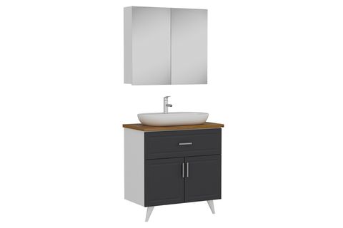SANYA BANYO DOLABI AY2K1Ç15, ANTRASİT, 85 CM